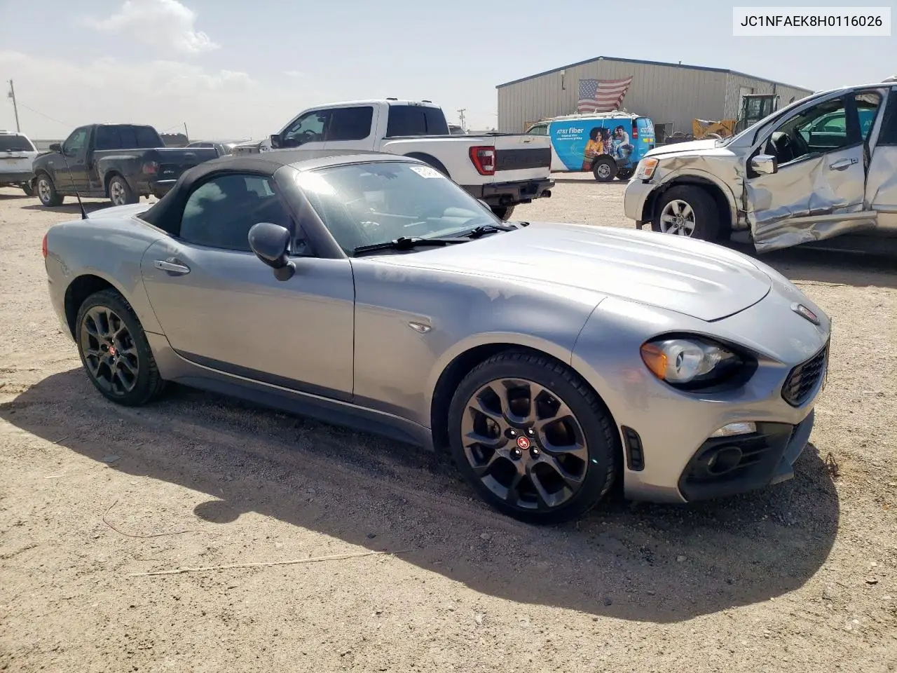2017 Fiat 124 Spider Classica VIN: JC1NFAEK8H0116026 Lot: 57340845