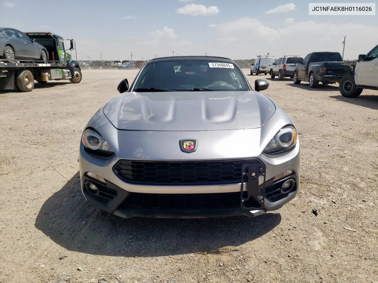 2017 Fiat 124 Spider Classica VIN: JC1NFAEK8H0116026 Lot: 57340845