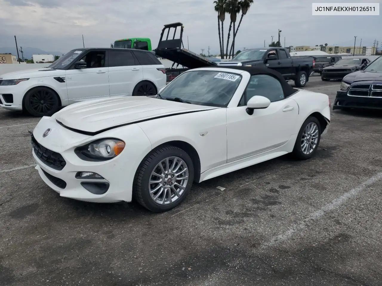 2017 Fiat 124 Spider Classica VIN: JC1NFAEKXH0126511 Lot: 59601185