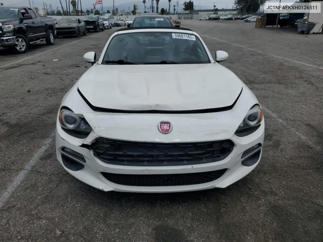 2017 Fiat 124 Spider Classica VIN: JC1NFAEKXH0126511 Lot: 59601185