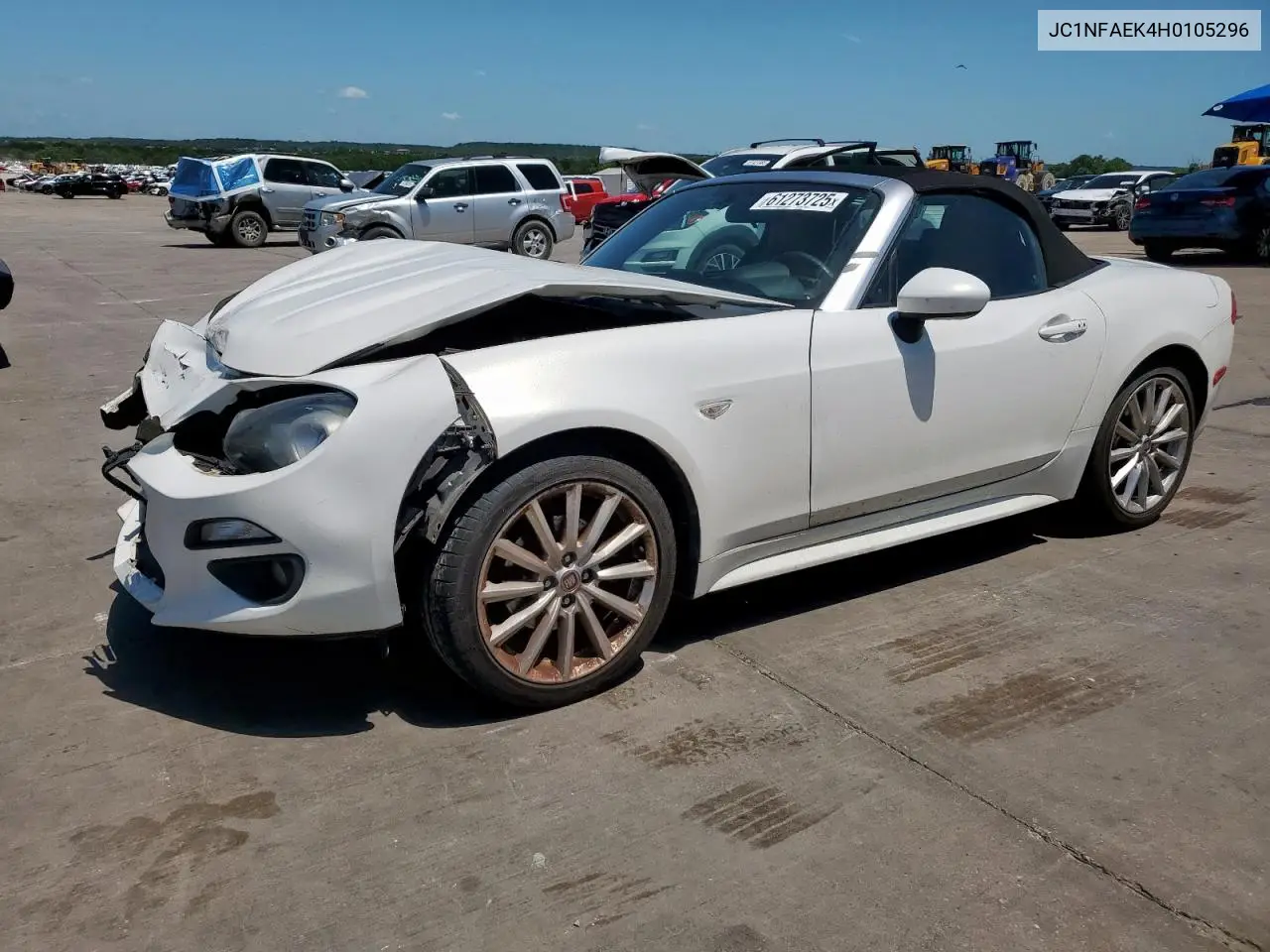 2017 Fiat 124 Spider Classica VIN: JC1NFAEK4H0105296 Lot: 61273725