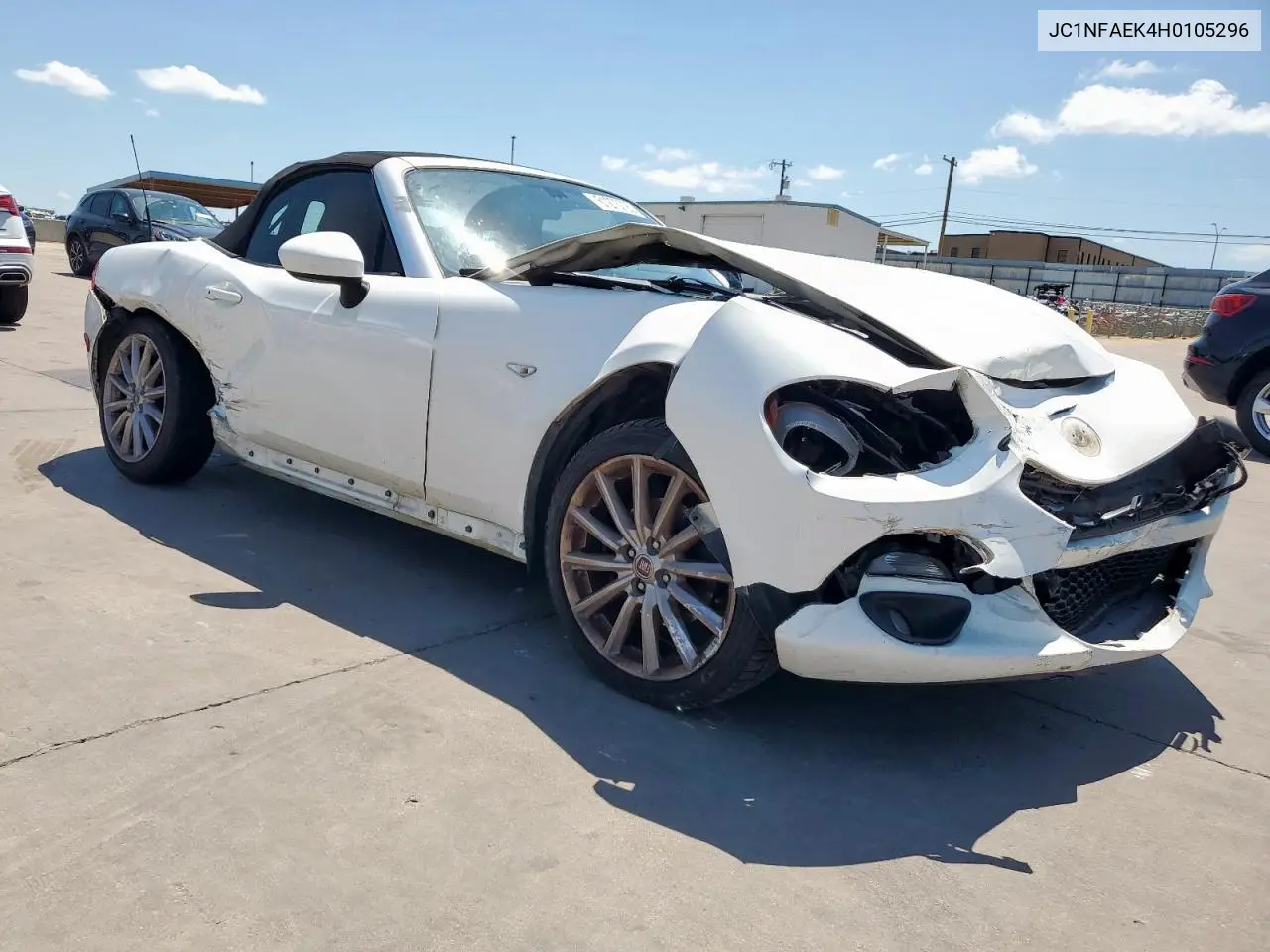 2017 Fiat 124 Spider Classica VIN: JC1NFAEK4H0105296 Lot: 61273725