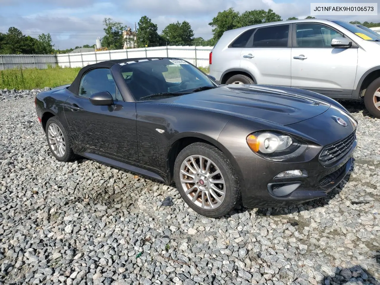2017 Fiat 124 Spider Classica VIN: JC1NFAEK9H0106573 Lot: 62256185