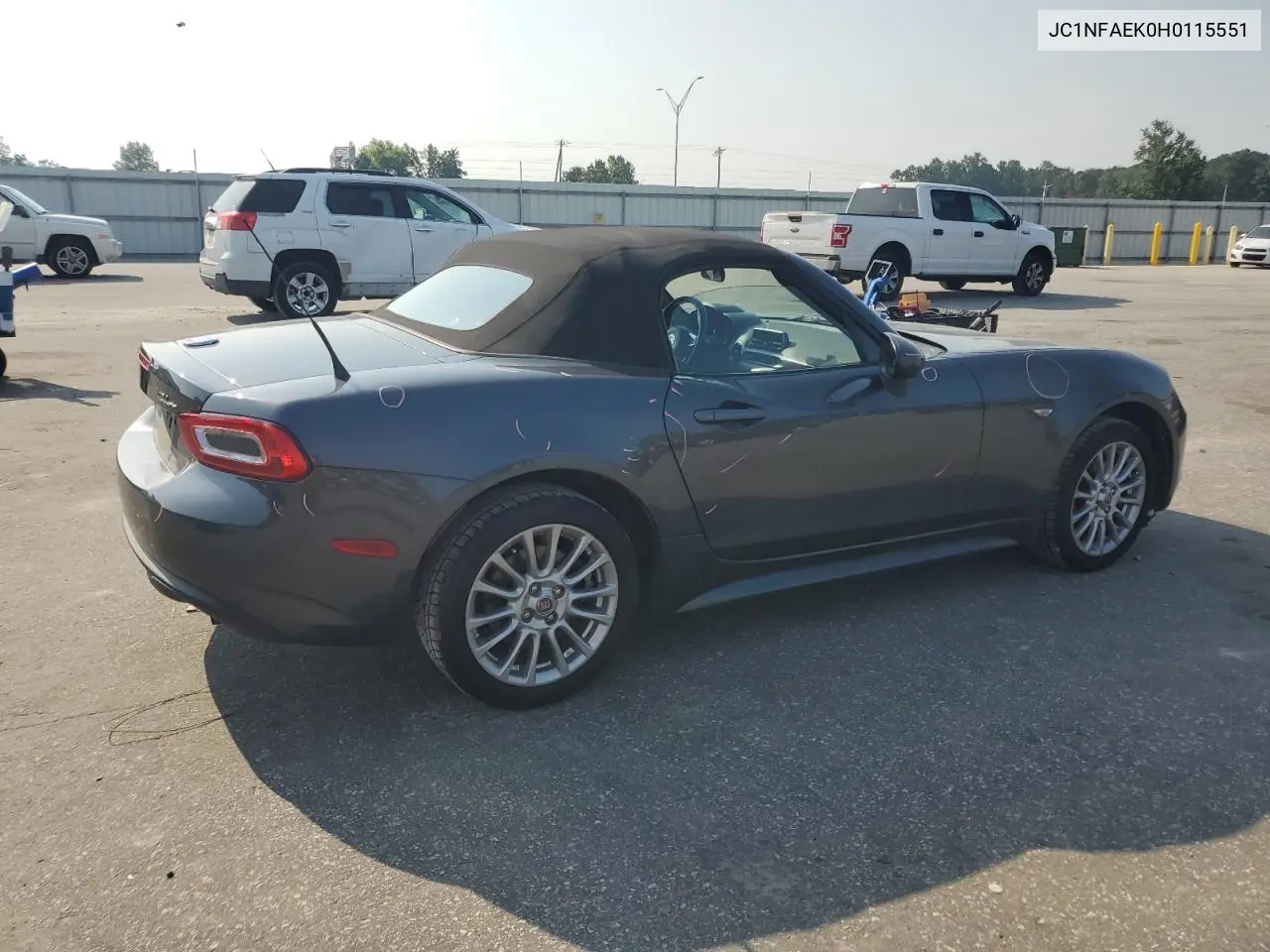 2017 Fiat 124 Spider Classica VIN: JC1NFAEK0H0115551 Lot: 62384795