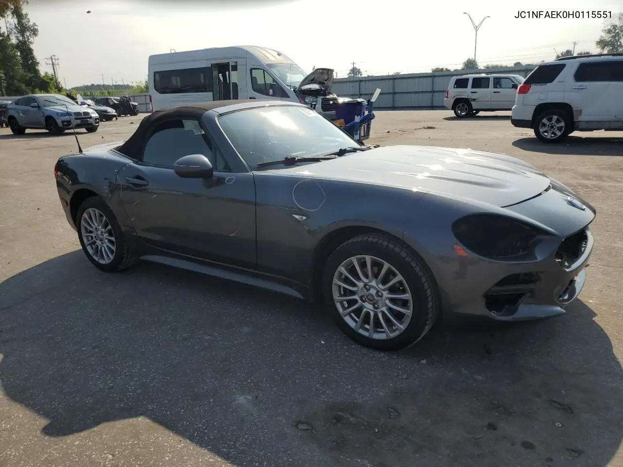 2017 Fiat 124 Spider Classica VIN: JC1NFAEK0H0115551 Lot: 62384795