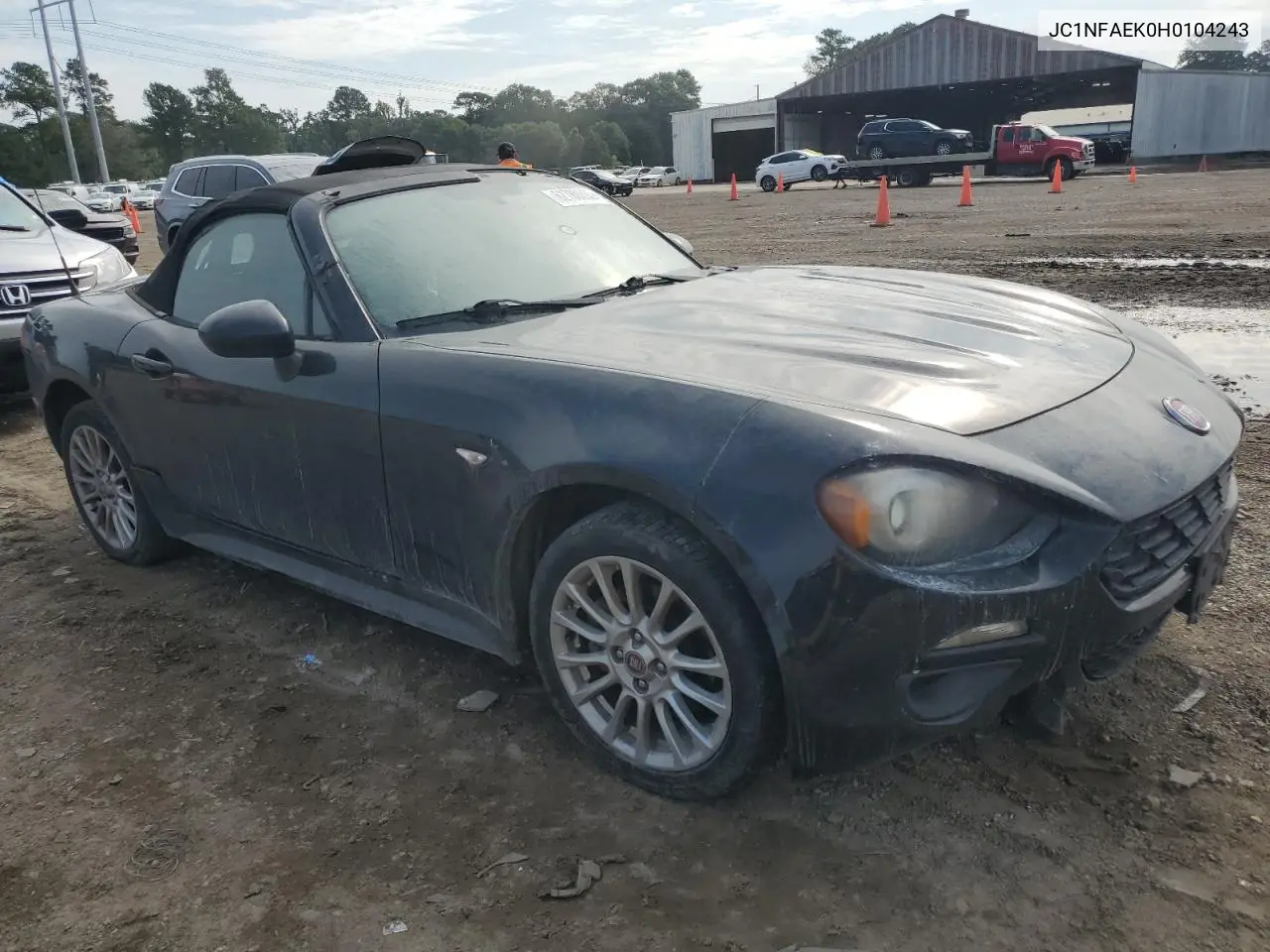 2017 Fiat 124 Spider Classica VIN: JC1NFAEK0H0104243 Lot: 62780695