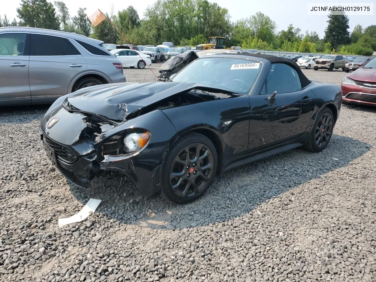 2017 Fiat 124 Spider Classica VIN: JC1NFAEK2H0129175 Lot: 66169504