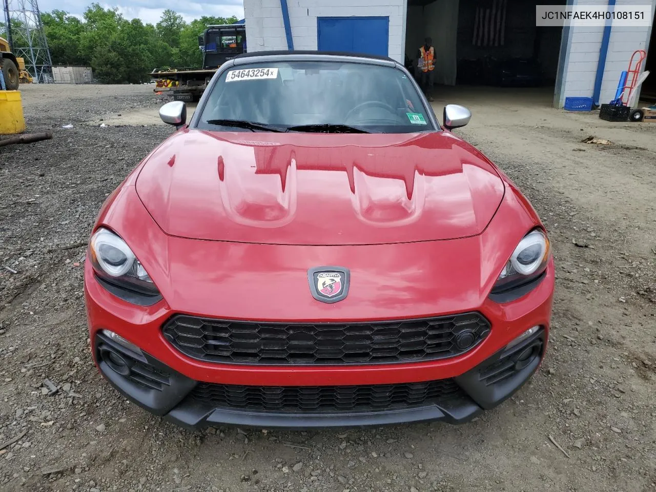 2017 Fiat 124 Spider Classica VIN: JC1NFAEK4H0108151 Lot: 77940424