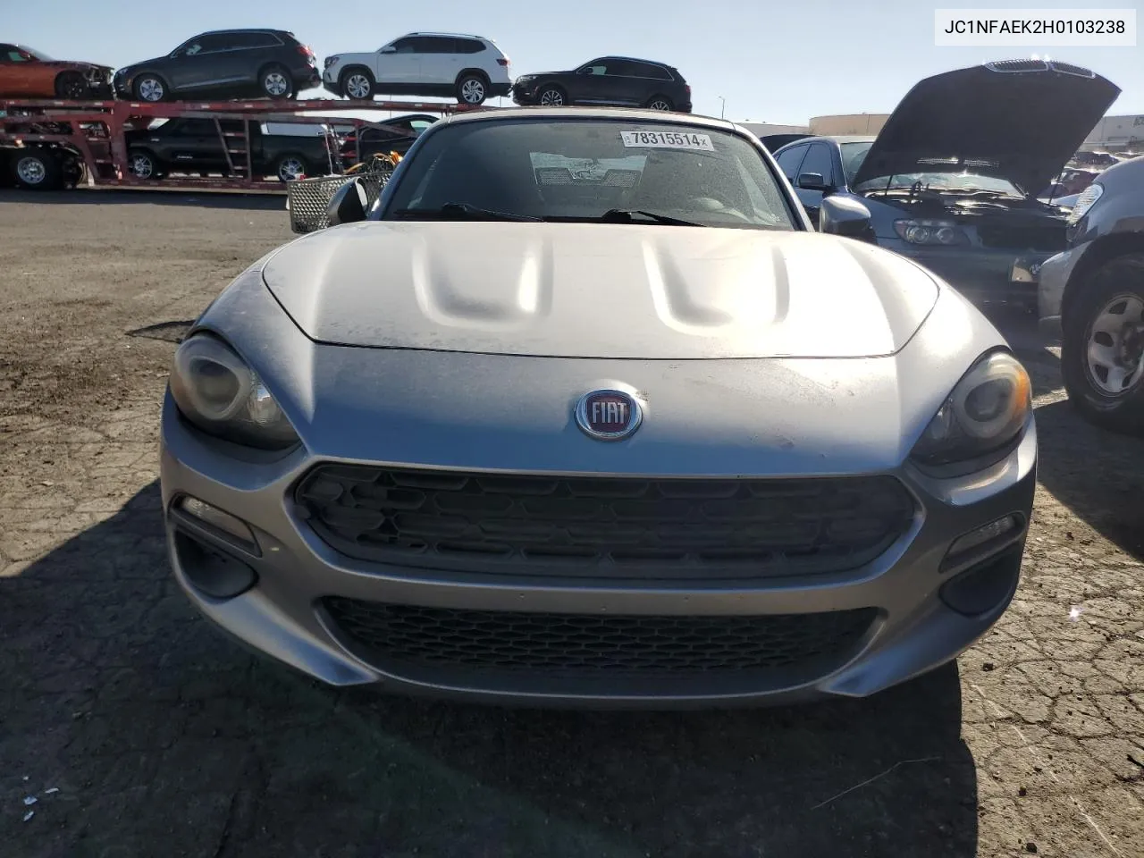 2017 Fiat 124 Spider Classica VIN: JC1NFAEK2H0103238 Lot: 78315514