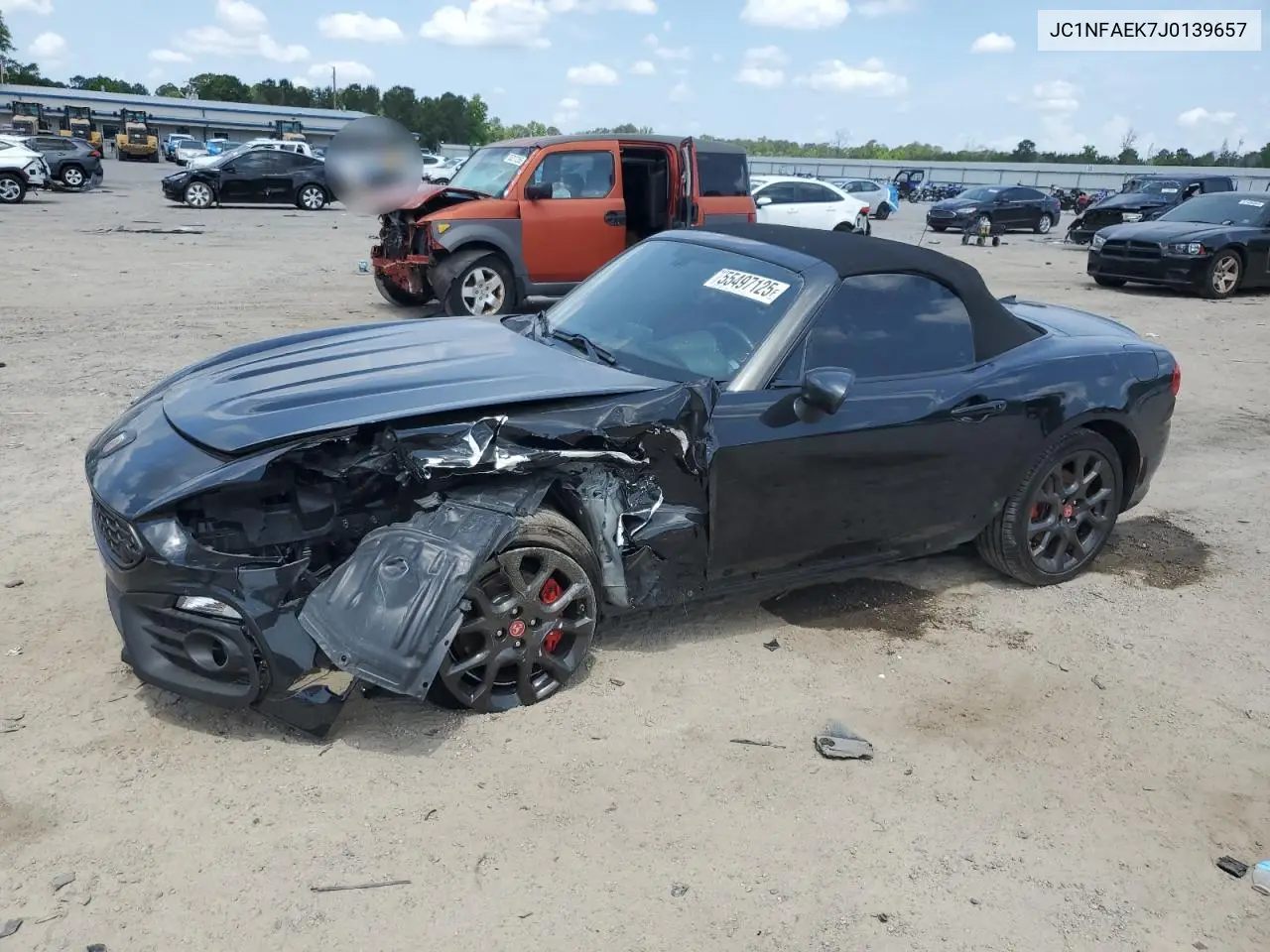 2018 Fiat 124 Spider Classica VIN: JC1NFAEK7J0139657 Lot: 55497125