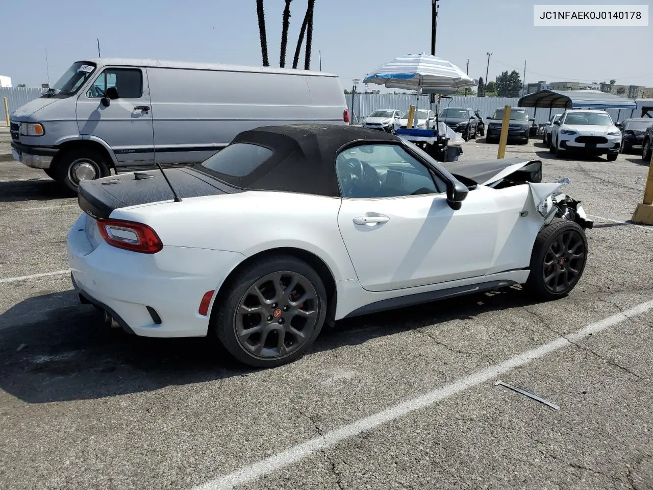 2018 Fiat 124 Spider Classica VIN: JC1NFAEK0J0140178 Lot: 55810265
