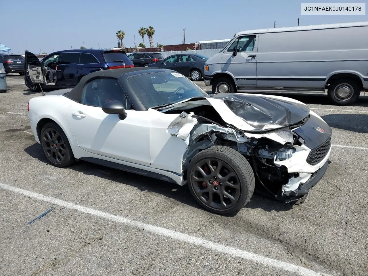 2018 Fiat 124 Spider Classica VIN: JC1NFAEK0J0140178 Lot: 55810265