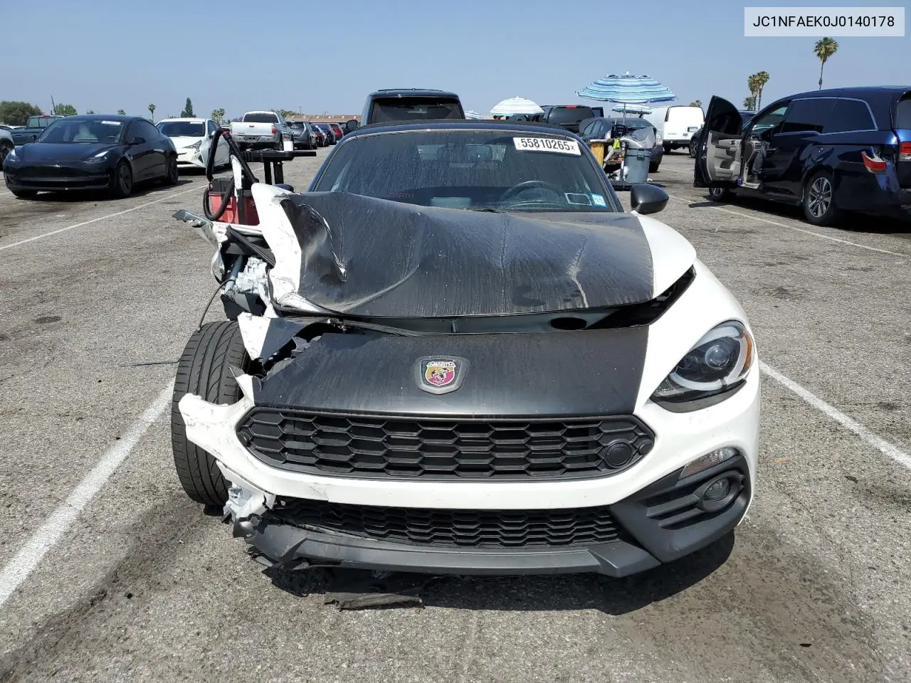 2018 Fiat 124 Spider Classica VIN: JC1NFAEK0J0140178 Lot: 55810265