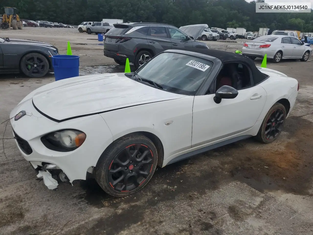 2018 Fiat 124 Spider Classica VIN: JC1NFAEK5J0134540 Lot: 58321195