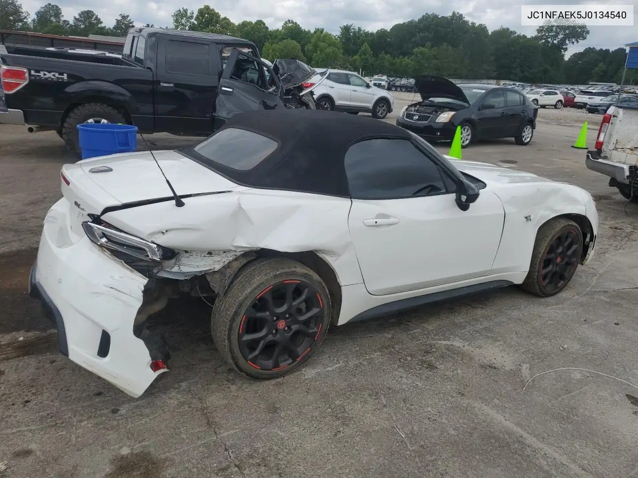 2018 Fiat 124 Spider Classica VIN: JC1NFAEK5J0134540 Lot: 58321195