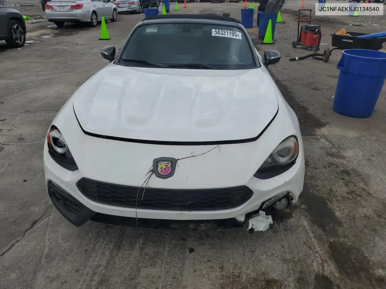 2018 Fiat 124 Spider Classica VIN: JC1NFAEK5J0134540 Lot: 58321195