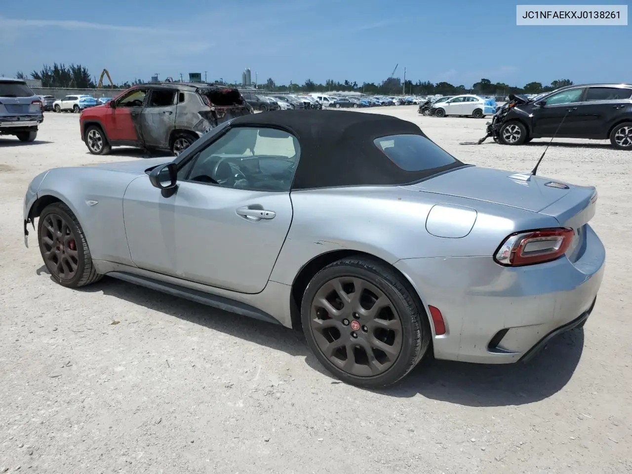 2018 Fiat 124 Spider Classica VIN: JC1NFAEKXJ0138261 Lot: 60109785