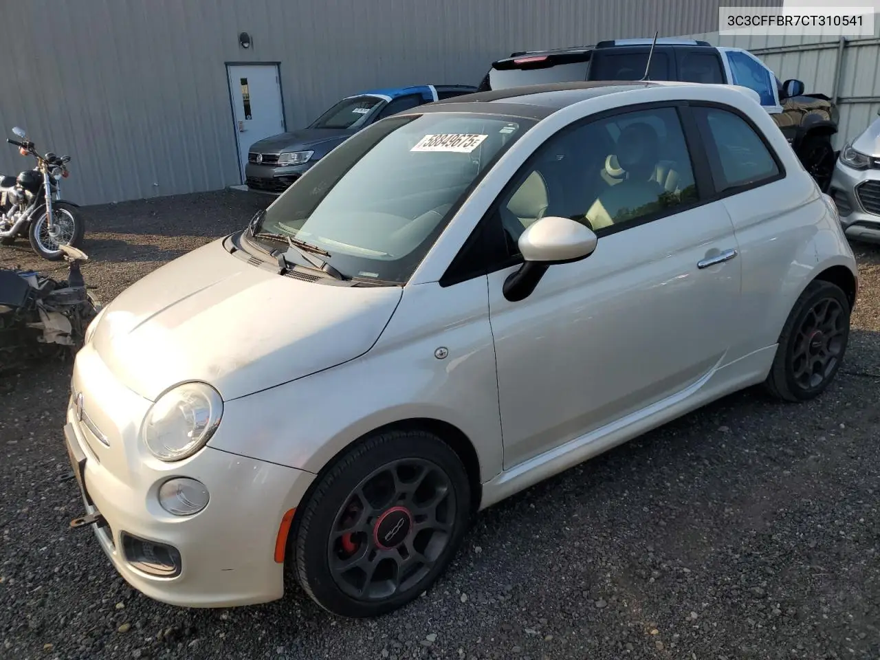 2012 Fiat 500 Sport VIN: 3C3CFFBR7CT310541 Lot: 58849675