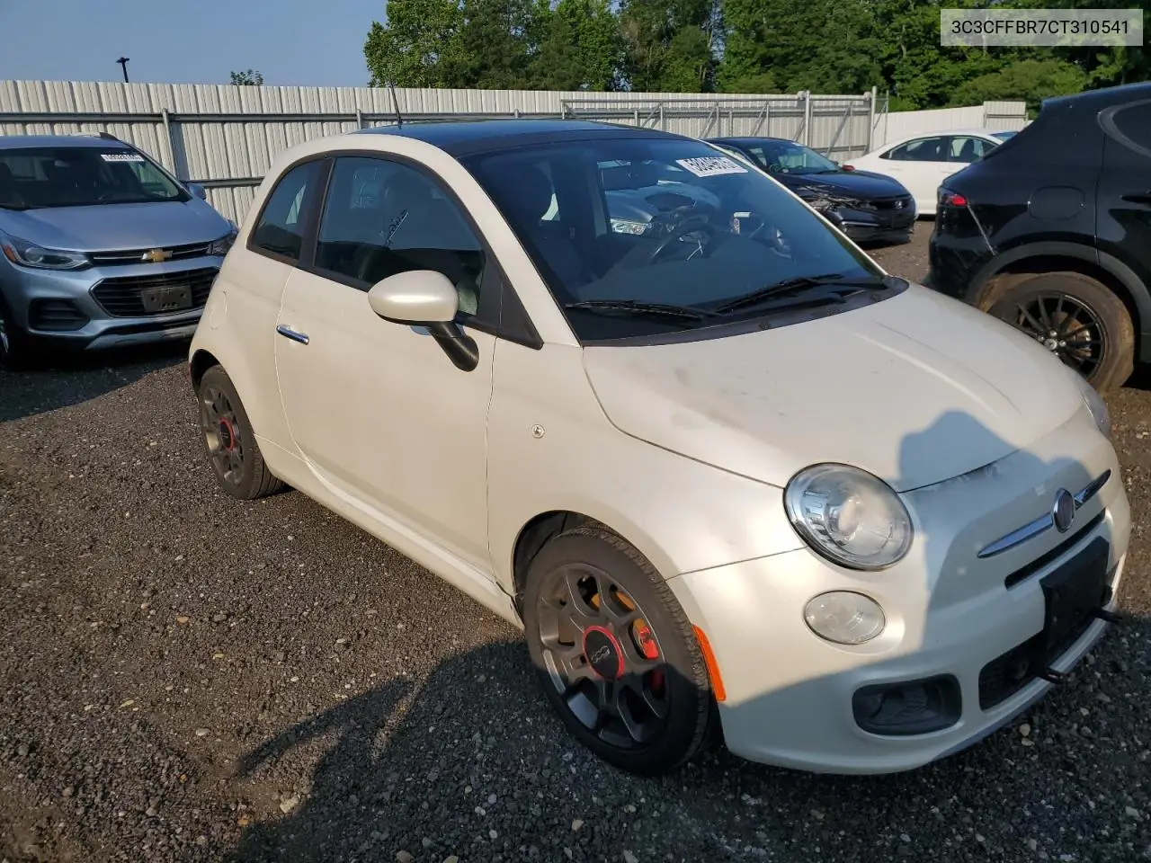 2012 Fiat 500 Sport VIN: 3C3CFFBR7CT310541 Lot: 58849675