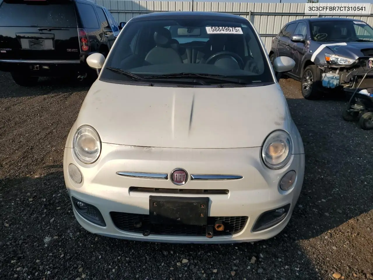 2012 Fiat 500 Sport VIN: 3C3CFFBR7CT310541 Lot: 58849675