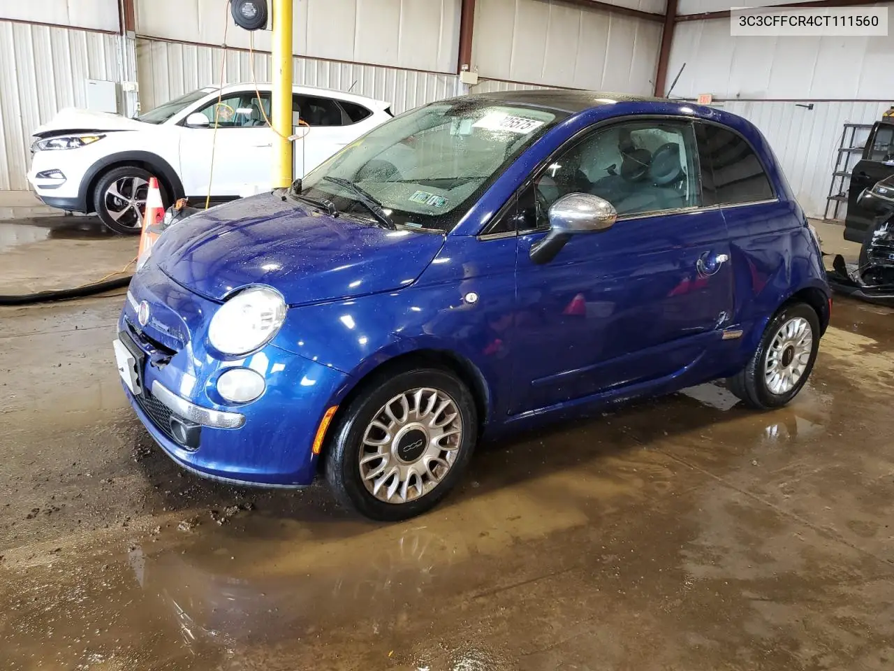 2012 Fiat 500 Lounge VIN: 3C3CFFCR4CT111560 Lot: 58925575