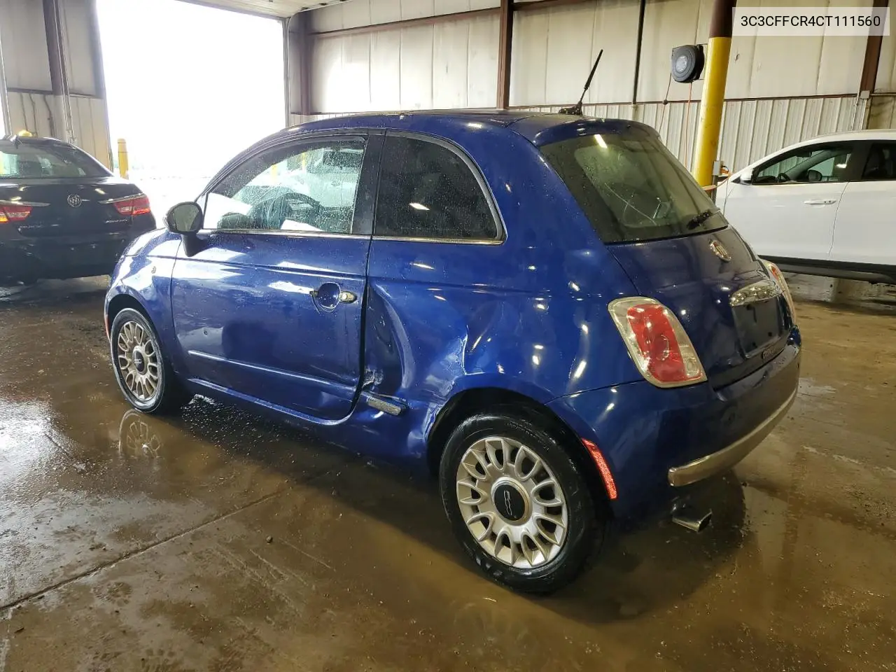 2012 Fiat 500 Lounge VIN: 3C3CFFCR4CT111560 Lot: 58925575