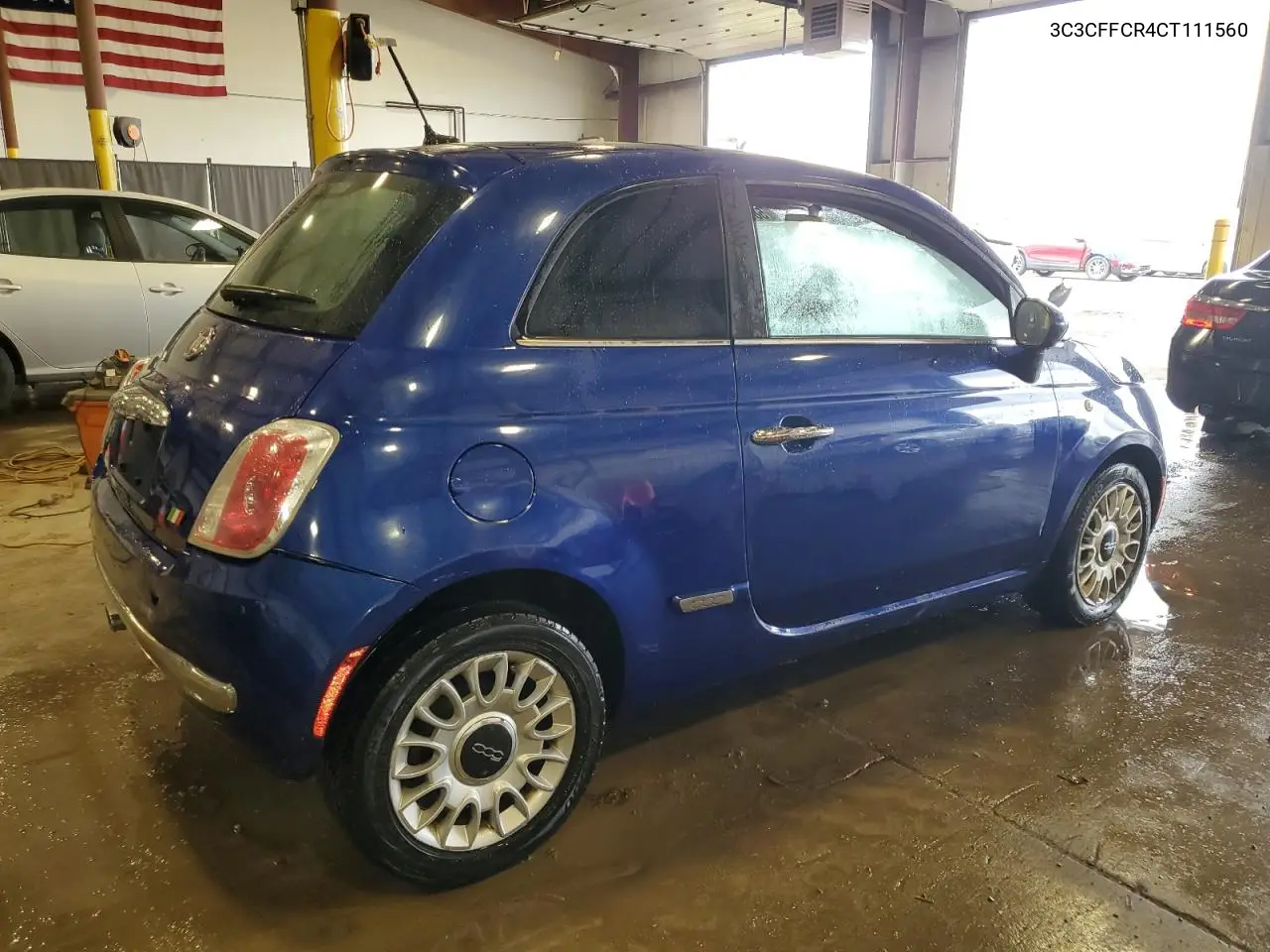 2012 Fiat 500 Lounge VIN: 3C3CFFCR4CT111560 Lot: 58925575
