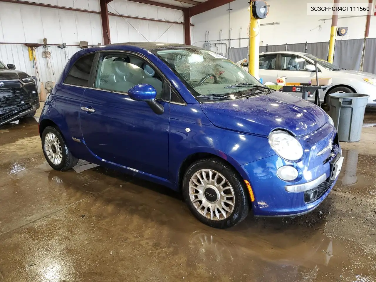 2012 Fiat 500 Lounge VIN: 3C3CFFCR4CT111560 Lot: 58925575