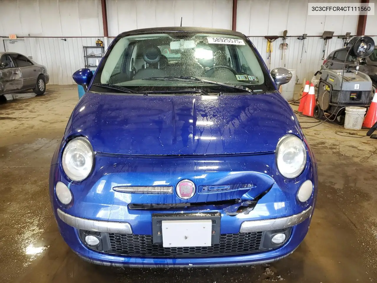 2012 Fiat 500 Lounge VIN: 3C3CFFCR4CT111560 Lot: 58925575