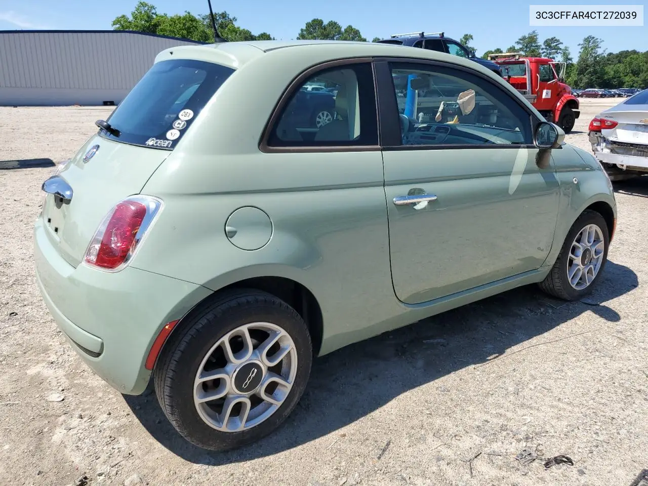 2012 Fiat 500 Pop VIN: 3C3CFFAR4CT272039 Lot: 61237945