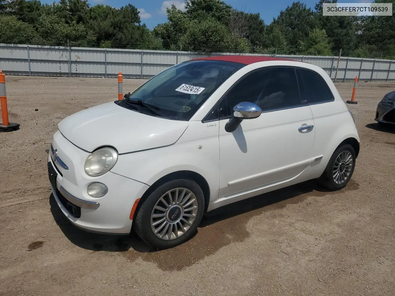 2012 Fiat 500 Lounge VIN: 3C3CFFER7CT109539 Lot: 61502415