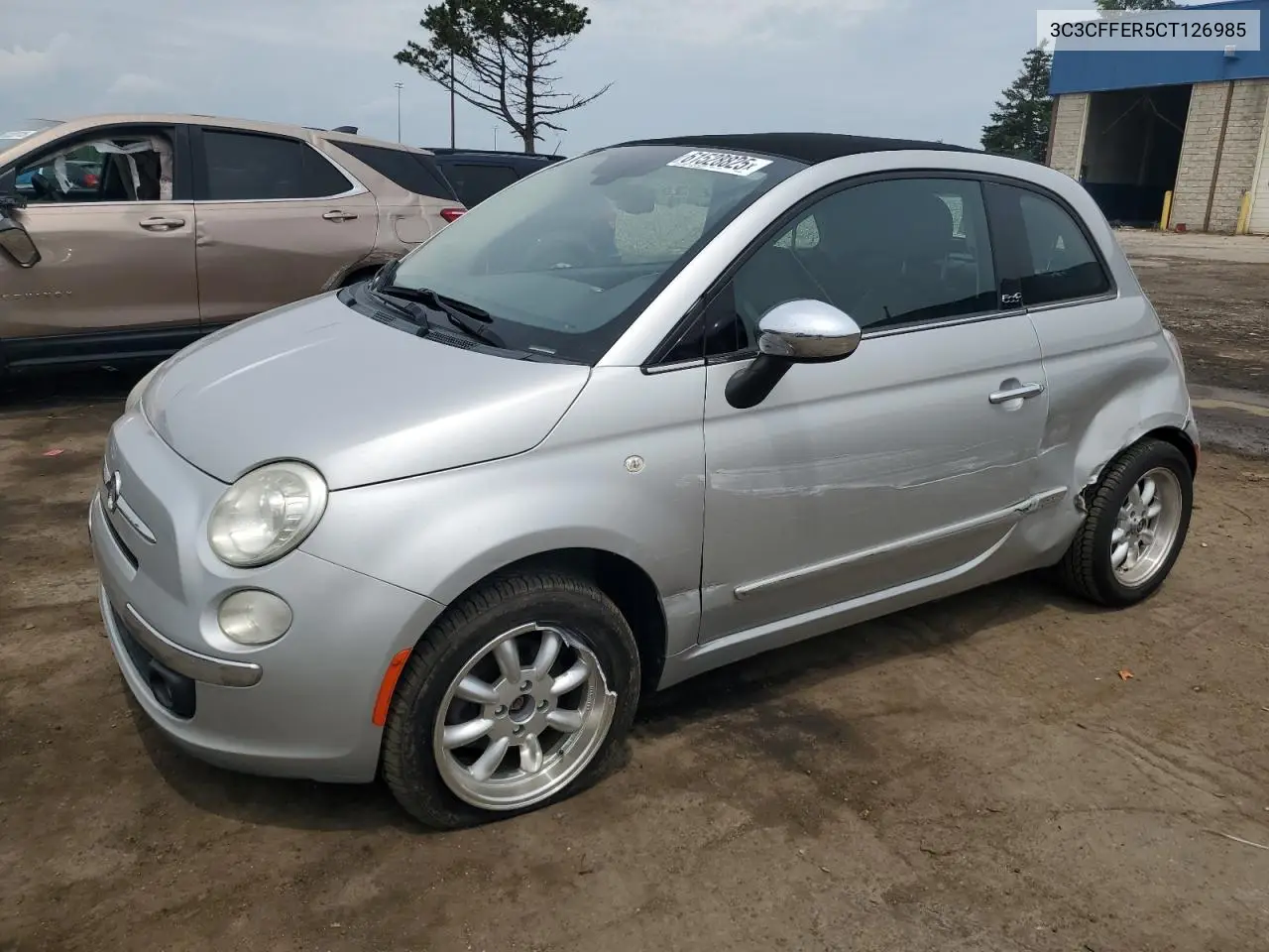 2012 Fiat 500 Lounge VIN: 3C3CFFER5CT126985 Lot: 61528825