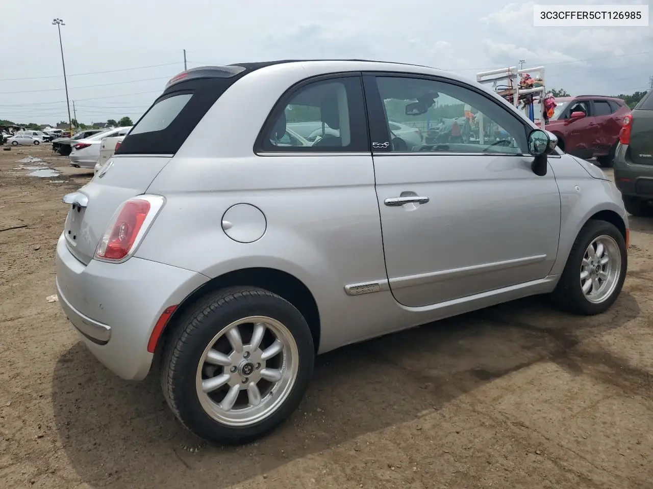 2012 Fiat 500 Lounge VIN: 3C3CFFER5CT126985 Lot: 61528825