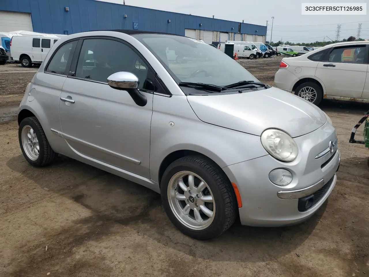 2012 Fiat 500 Lounge VIN: 3C3CFFER5CT126985 Lot: 61528825