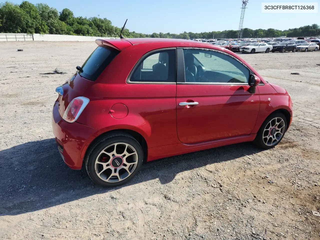 2012 Fiat 500 Sport VIN: 3C3CFFBR8CT126368 Lot: 62024555
