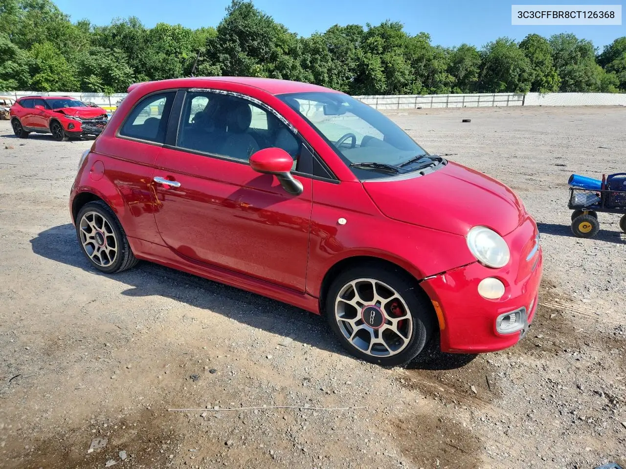 2012 Fiat 500 Sport VIN: 3C3CFFBR8CT126368 Lot: 62024555