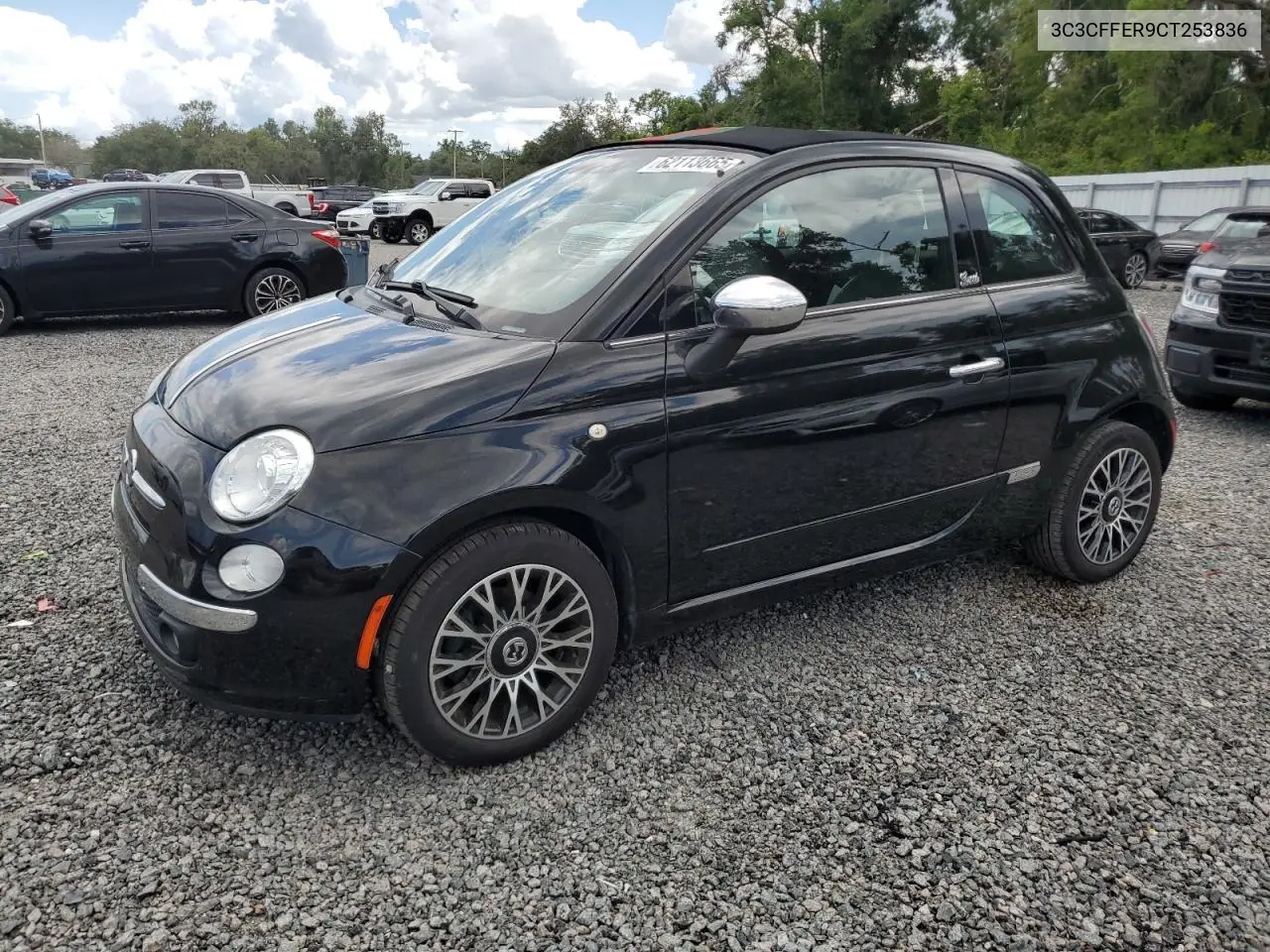 2012 Fiat 500 Lounge VIN: 3C3CFFER9CT253836 Lot: 62113665