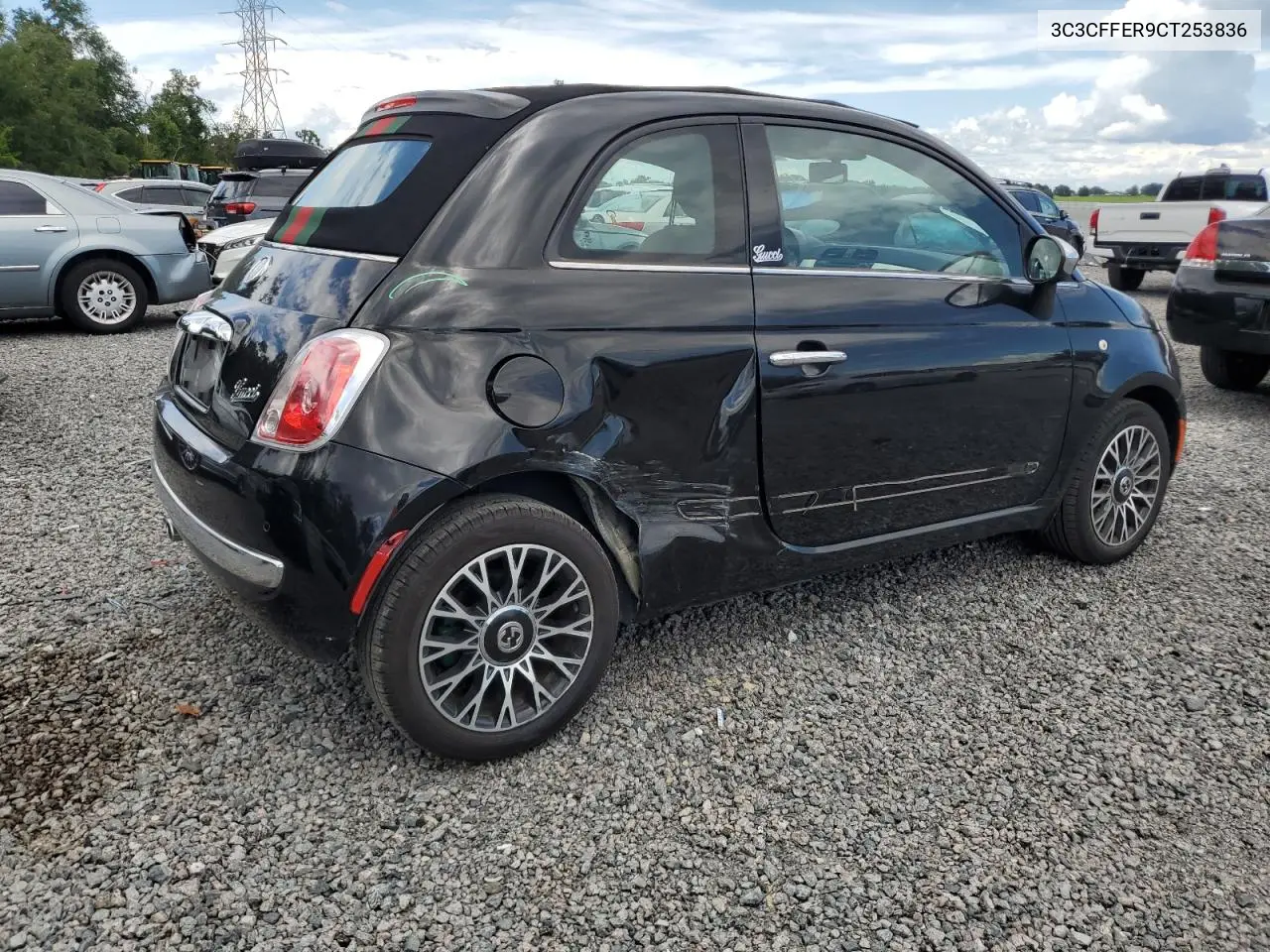 2012 Fiat 500 Lounge VIN: 3C3CFFER9CT253836 Lot: 62113665