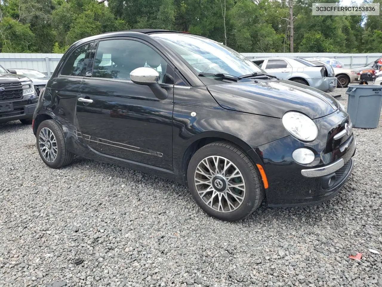 2012 Fiat 500 Lounge VIN: 3C3CFFER9CT253836 Lot: 62113665