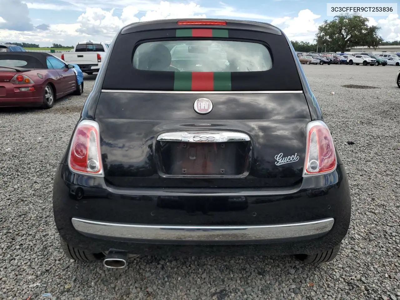 2012 Fiat 500 Lounge VIN: 3C3CFFER9CT253836 Lot: 62113665