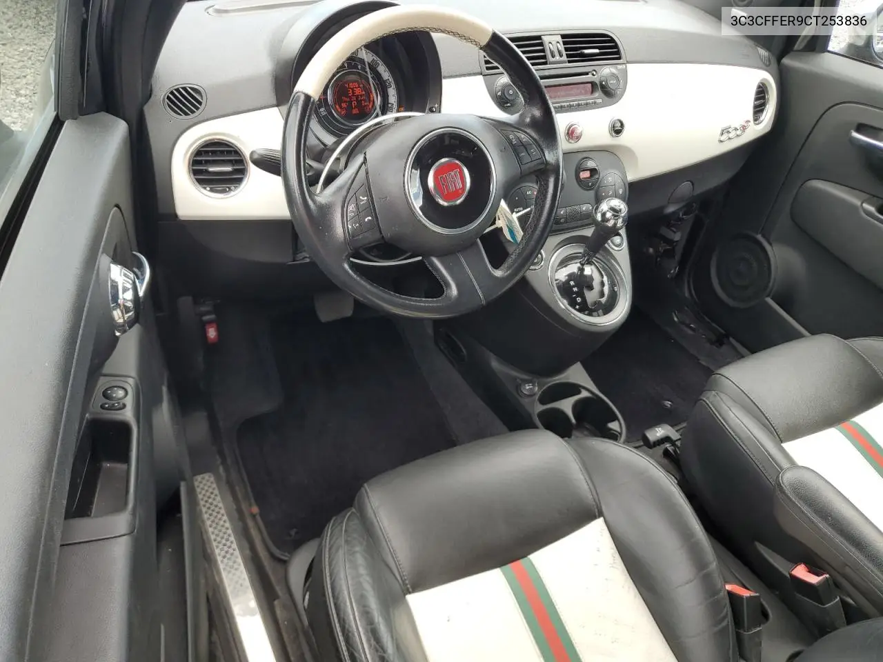 2012 Fiat 500 Lounge VIN: 3C3CFFER9CT253836 Lot: 62113665