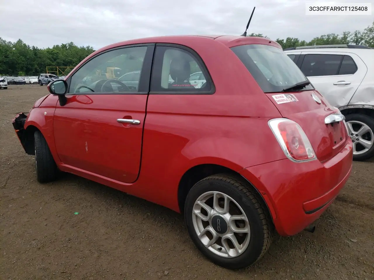 2012 Fiat 500 Pop VIN: 3C3CFFAR9CT125408 Lot: 62158265