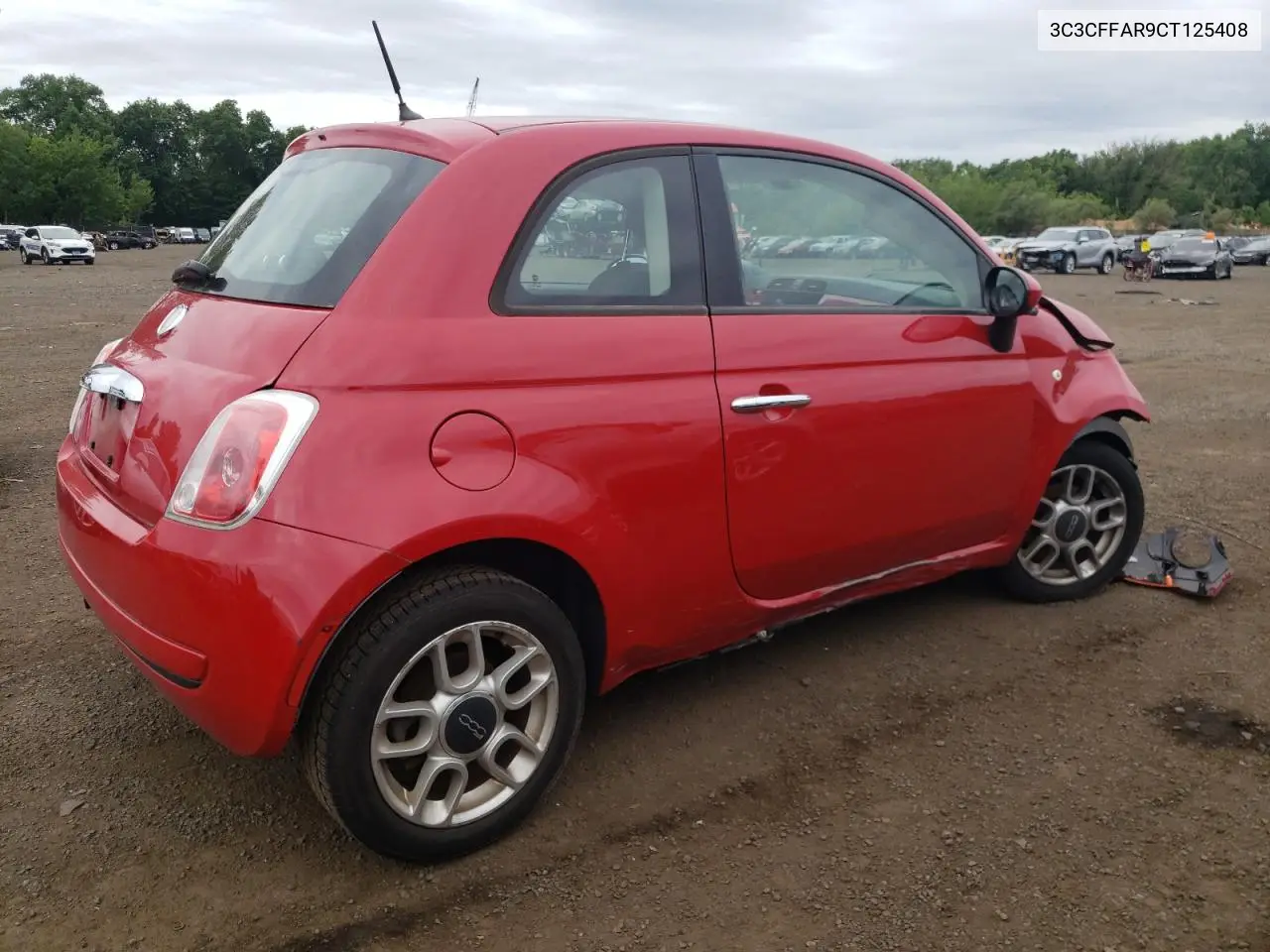 2012 Fiat 500 Pop VIN: 3C3CFFAR9CT125408 Lot: 62158265