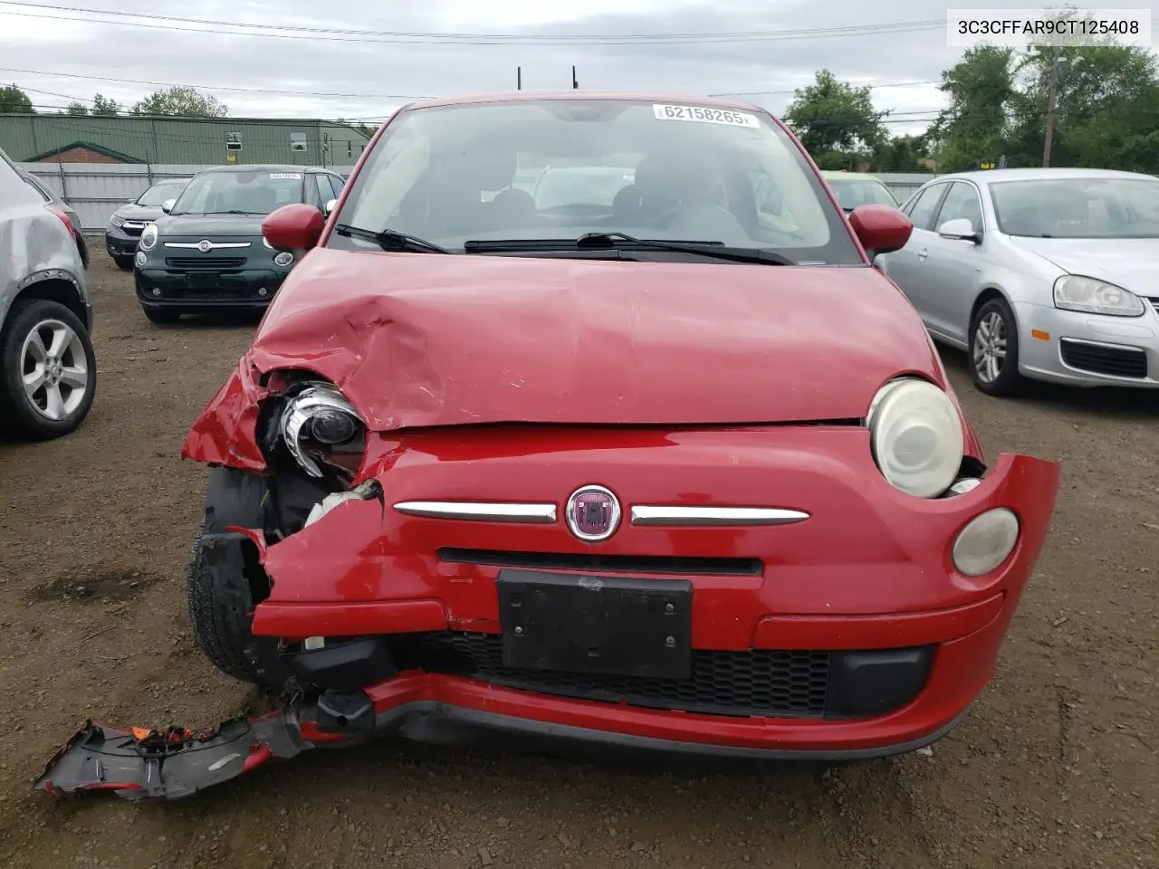 2012 Fiat 500 Pop VIN: 3C3CFFAR9CT125408 Lot: 62158265