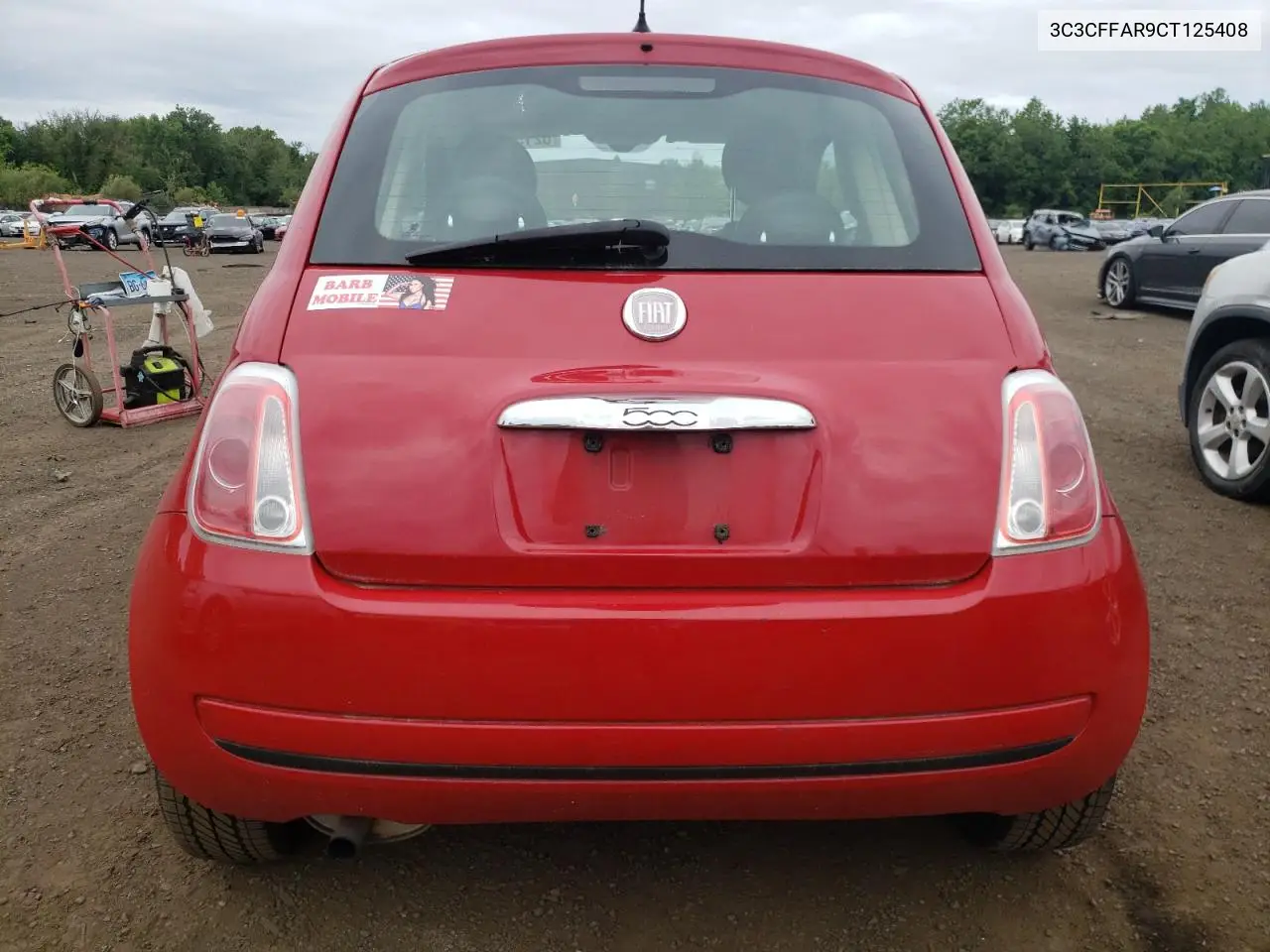 2012 Fiat 500 Pop VIN: 3C3CFFAR9CT125408 Lot: 62158265