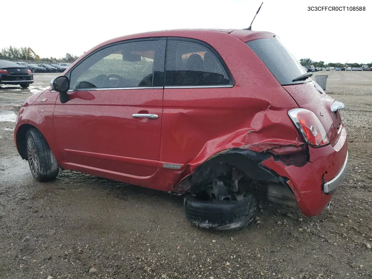 2012 Fiat 500 Lounge VIN: 3C3CFFCR0CT108588 Lot: 62348085