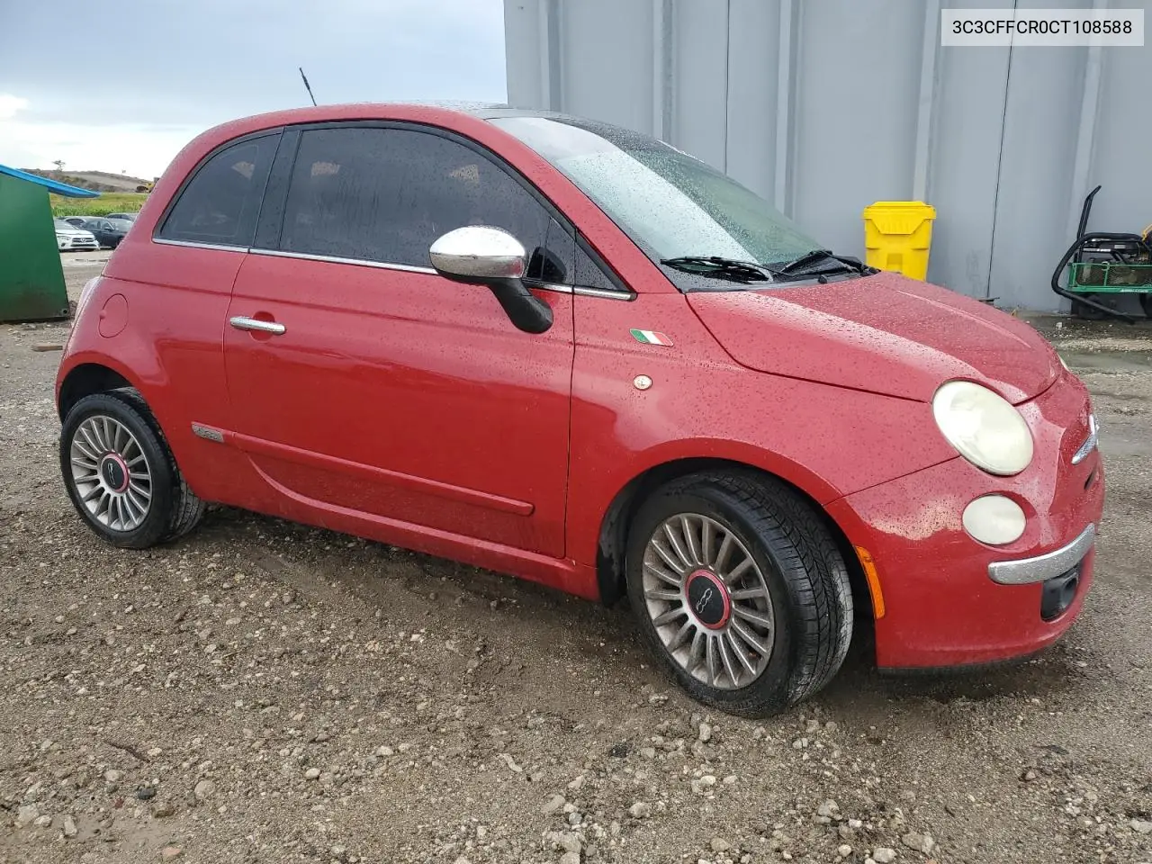 2012 Fiat 500 Lounge VIN: 3C3CFFCR0CT108588 Lot: 62348085