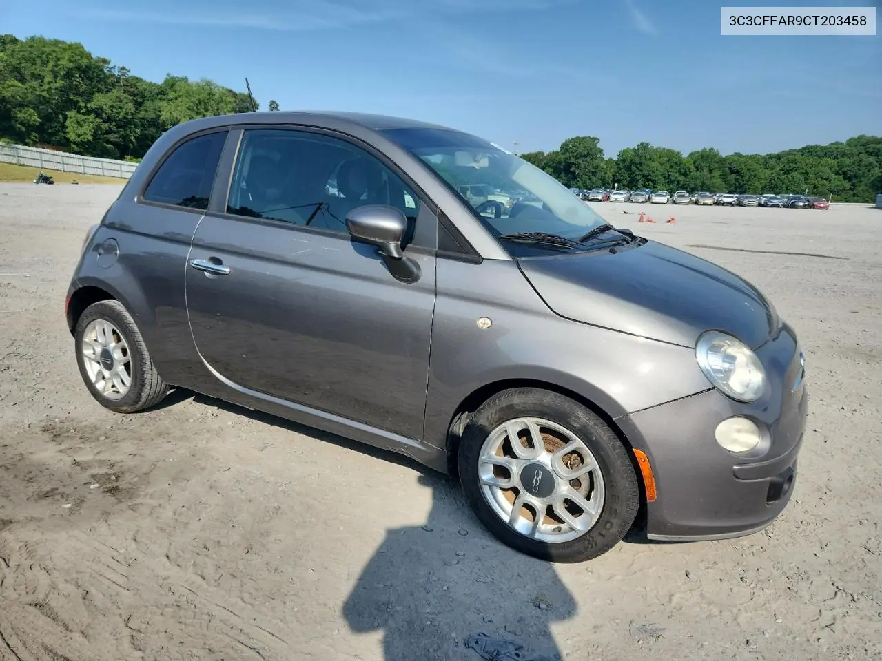 2012 Fiat 500 Pop VIN: 3C3CFFAR9CT203458 Lot: 62549065