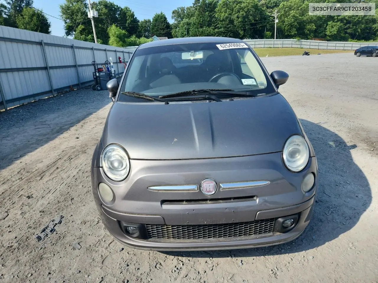 2012 Fiat 500 Pop VIN: 3C3CFFAR9CT203458 Lot: 62549065