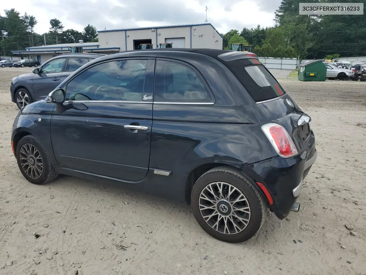 2012 Fiat 500 Lounge VIN: 3C3CFFERXCT316233 Lot: 62647755